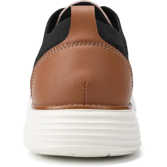 Men's Black Casual Dress Sneakers Oxfords Business Mesh Breathable Walking Shoes - Picture 4 of 8